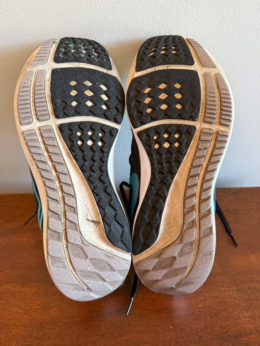 Nike Air Zoom Pegasus 39 Running Shoes Black & Chlorine Blue Men's Size 8 - Picture 6 of 6